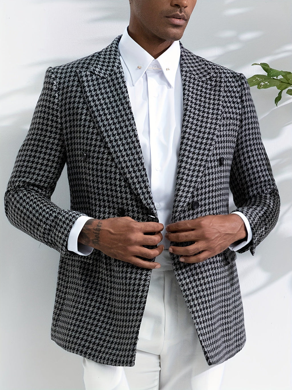 Geruite heren blazer