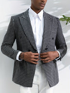 Geruite heren blazer