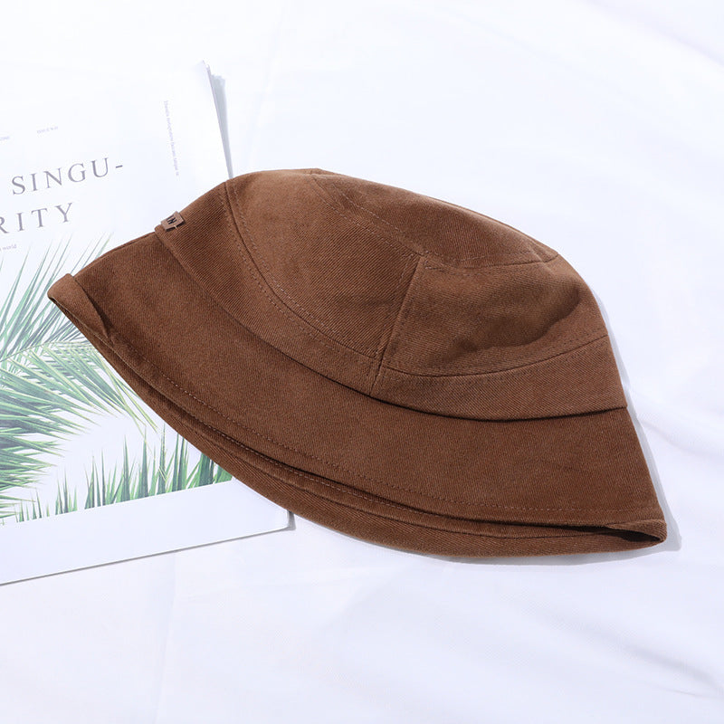 Lichte zomer bucket hat met fijne naadoptiek