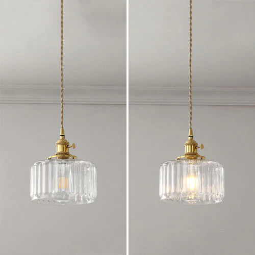 Kristallen vintage hanglamp
