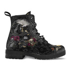 Winterschoenen met bloemen- en schedelmotief