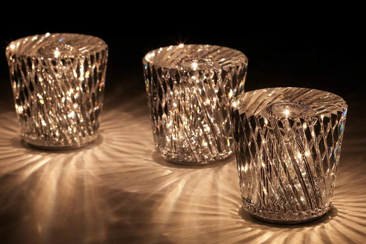 Oplaadbare diamant kristal tafellamp