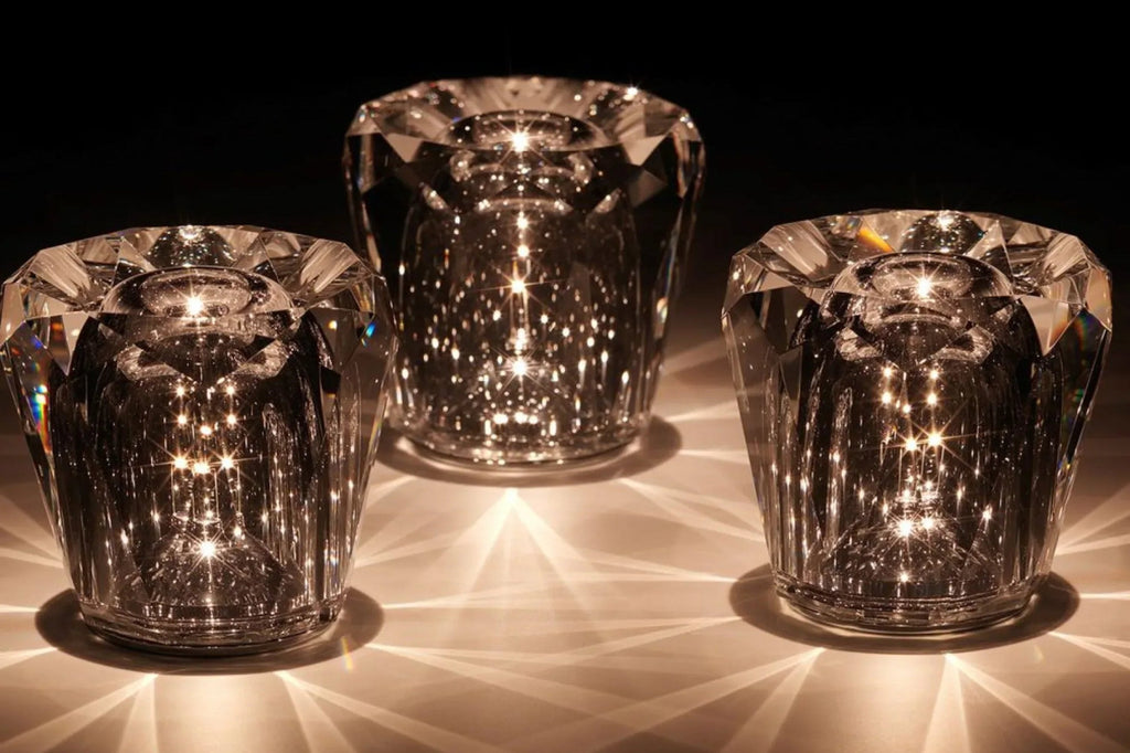 Oplaadbare diamant kristal tafellamp