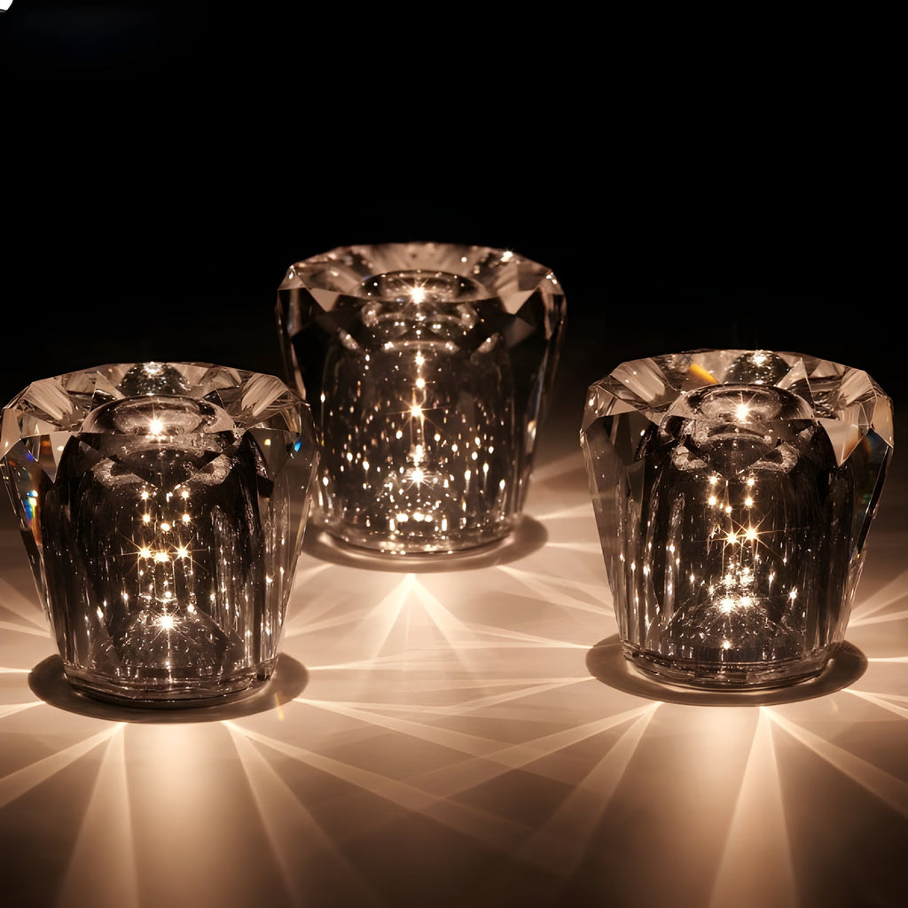 Oplaadbare diamant kristal tafellamp