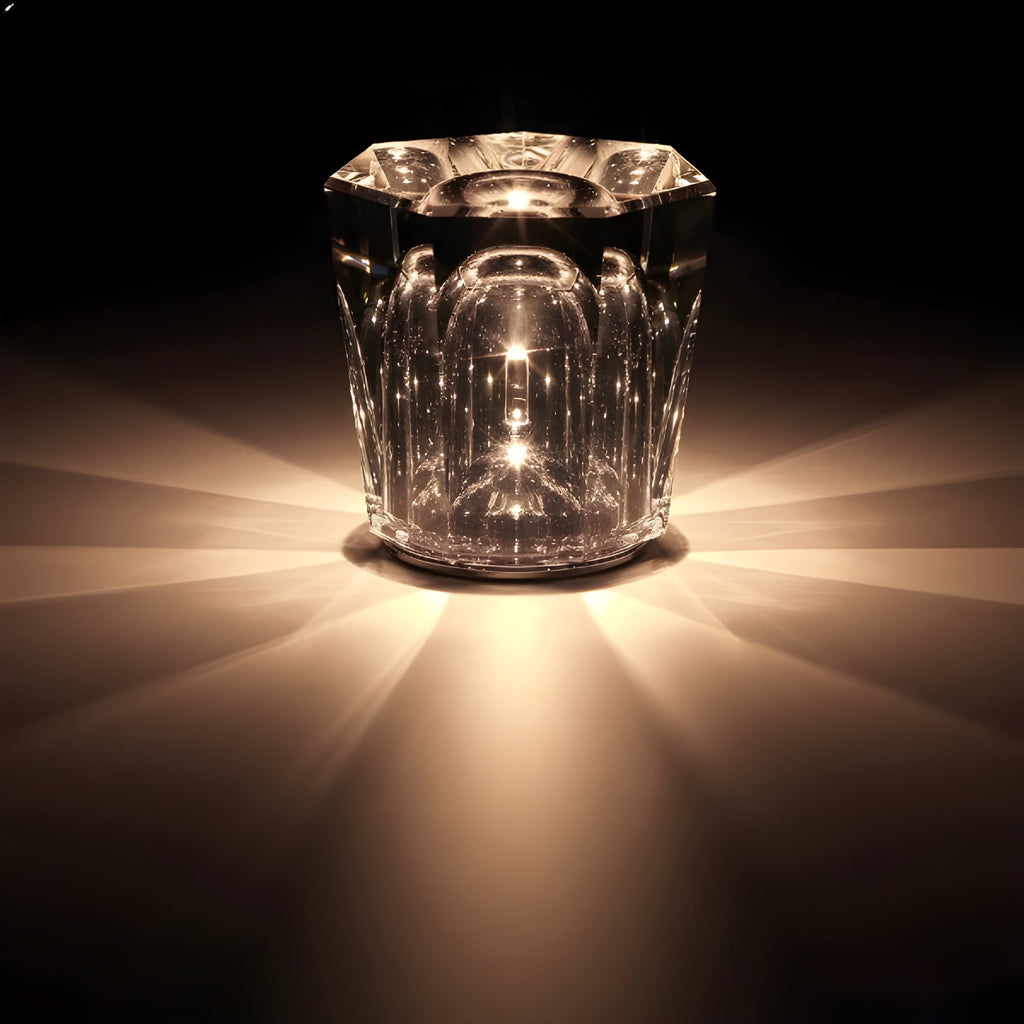Oplaadbare diamant kristal tafellamp