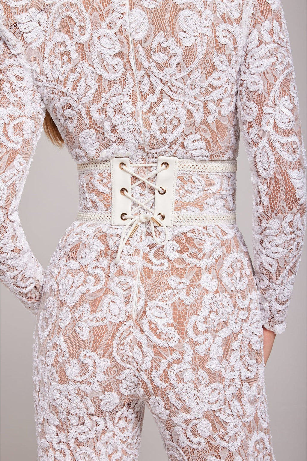 Avondjumpsuit met V-hals