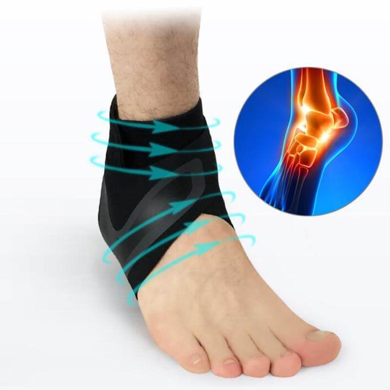 Verstelbare elastische enkelbrace
