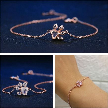Armband van rozenkwarts