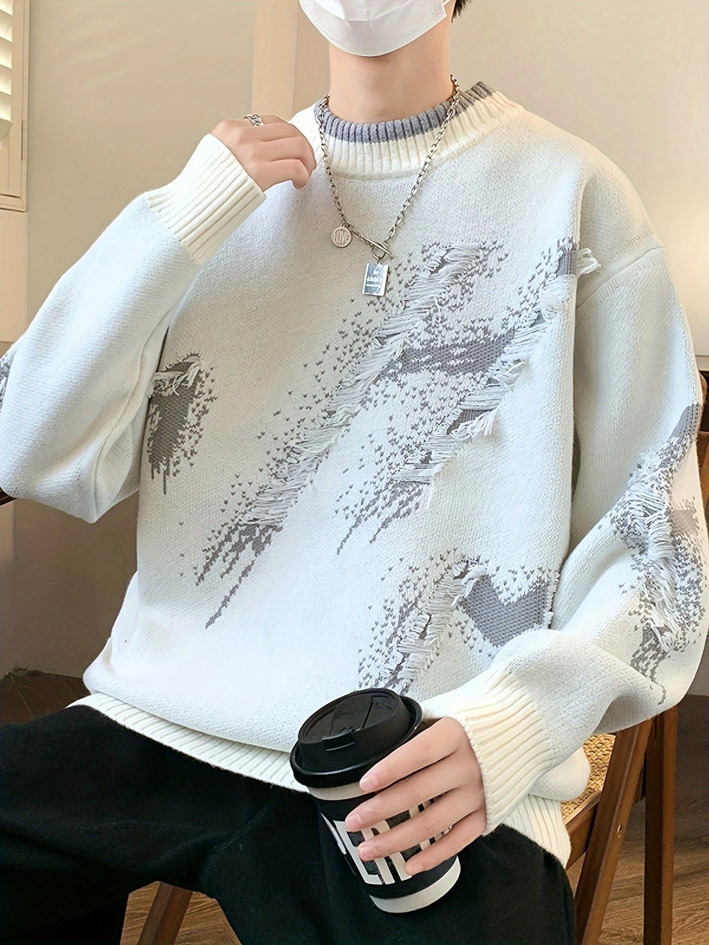 Oversized gebreide trui – Liva