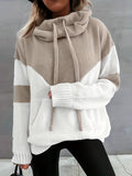 Sweater met capuchon en koord