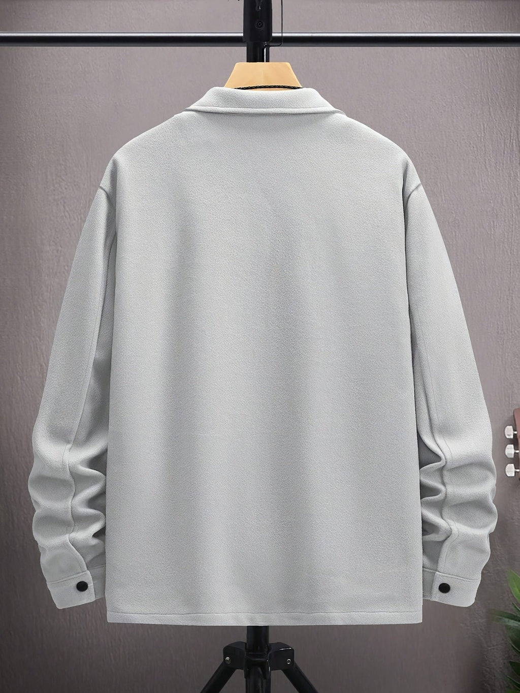 Casual herenjas met klepzakken