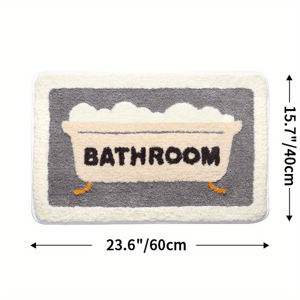 Superabsorberende antislip mat voor badkamer en toilet