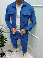 Stoere herenset met jas en broek — afbeelding 12
