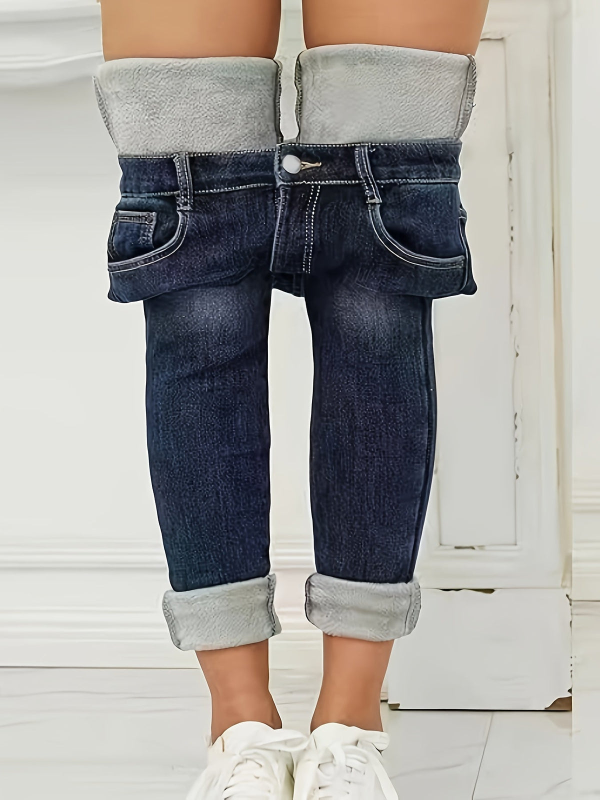 Warme skinny jeans met voering — afbeelding 5