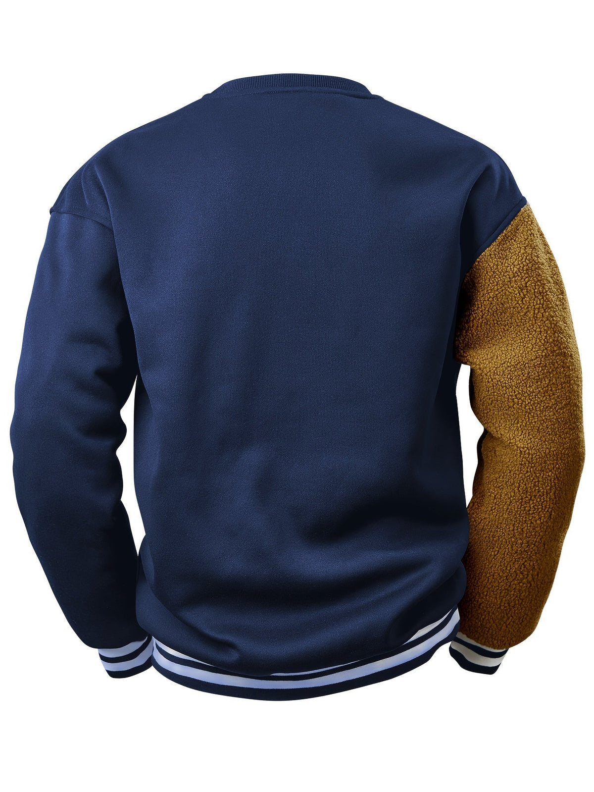 Heren sweatshirt met geborduurde cartoonbeer