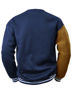 Heren sweatshirt met geborduurde cartoonbeer