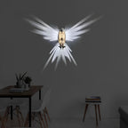 Verlichte vleugels wandlamp