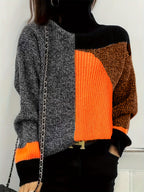 Warme sweater met col