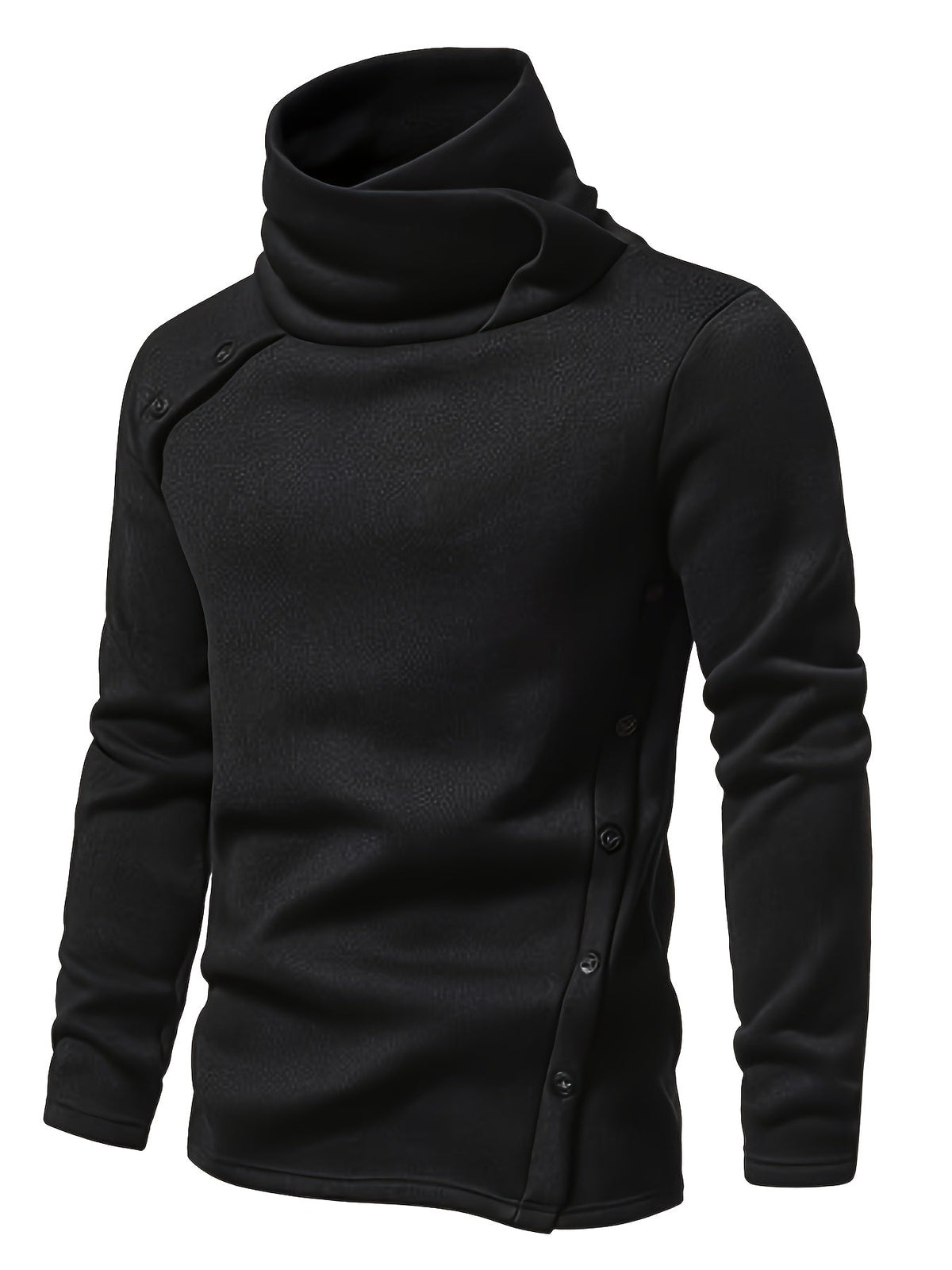 Roger | Herentrui met watervalkraag en knoopdetails