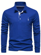 Heren polo met lange mouwen – Elin