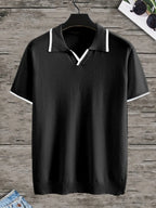 Zwarte heren polo