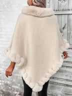 Dames winter poncho — afbeelding 2