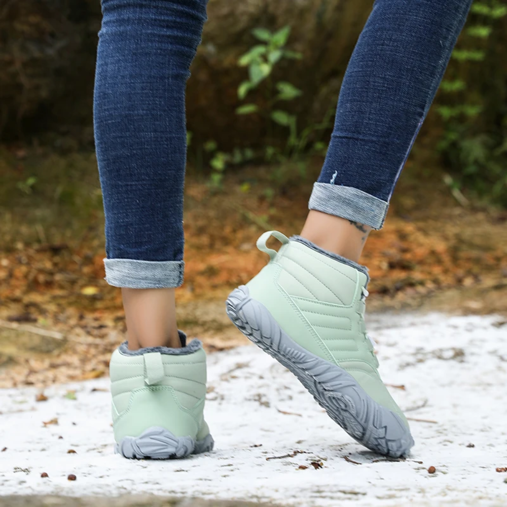 Warme barefoot snowboots