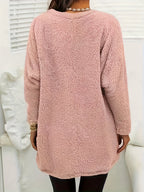 Fleece sweatshirt met print