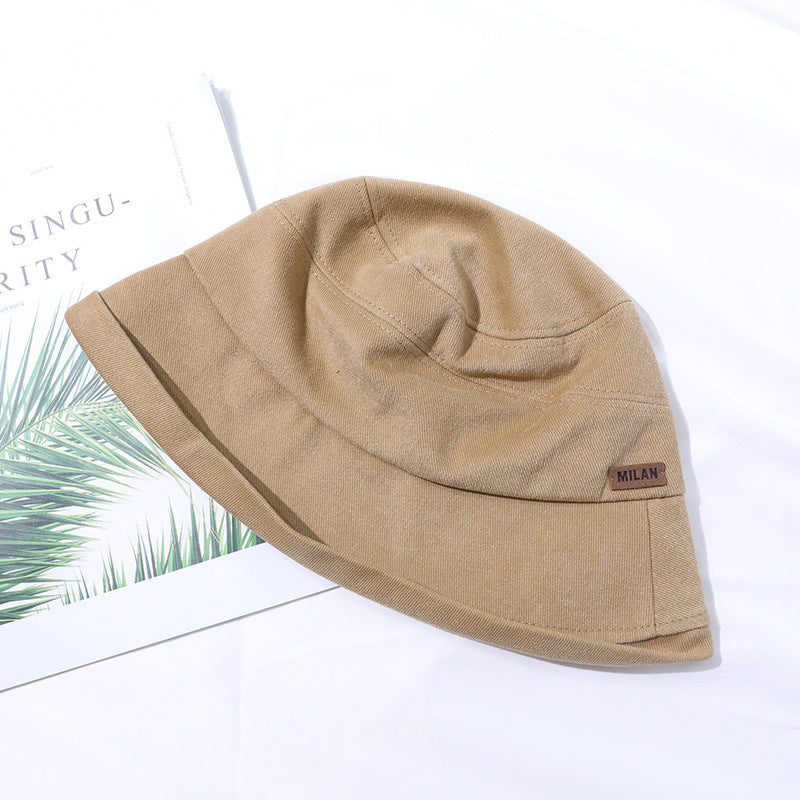 Lichte zomer bucket hat met fijne naadoptiek