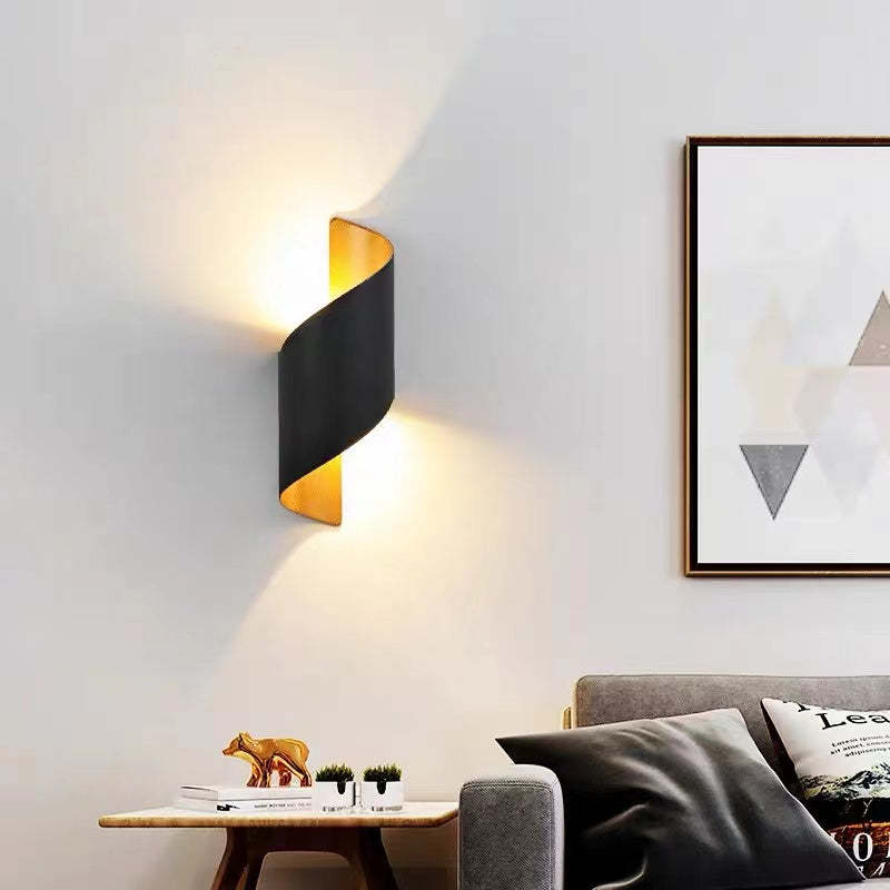 Spiraal LED wandlamp