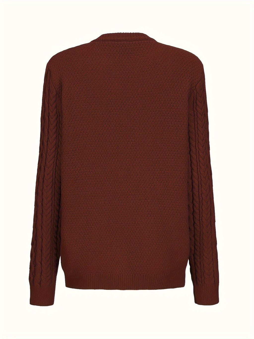 Effen gebreid vest met knoopsluiting en zakken