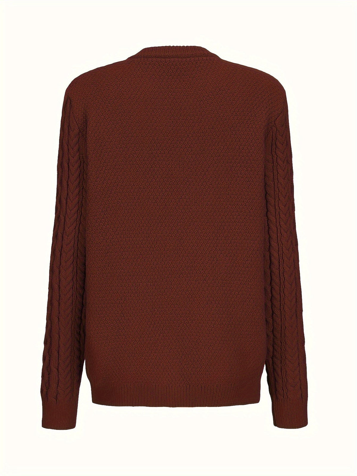 Effen gebreid vest met knoopsluiting en zakken
