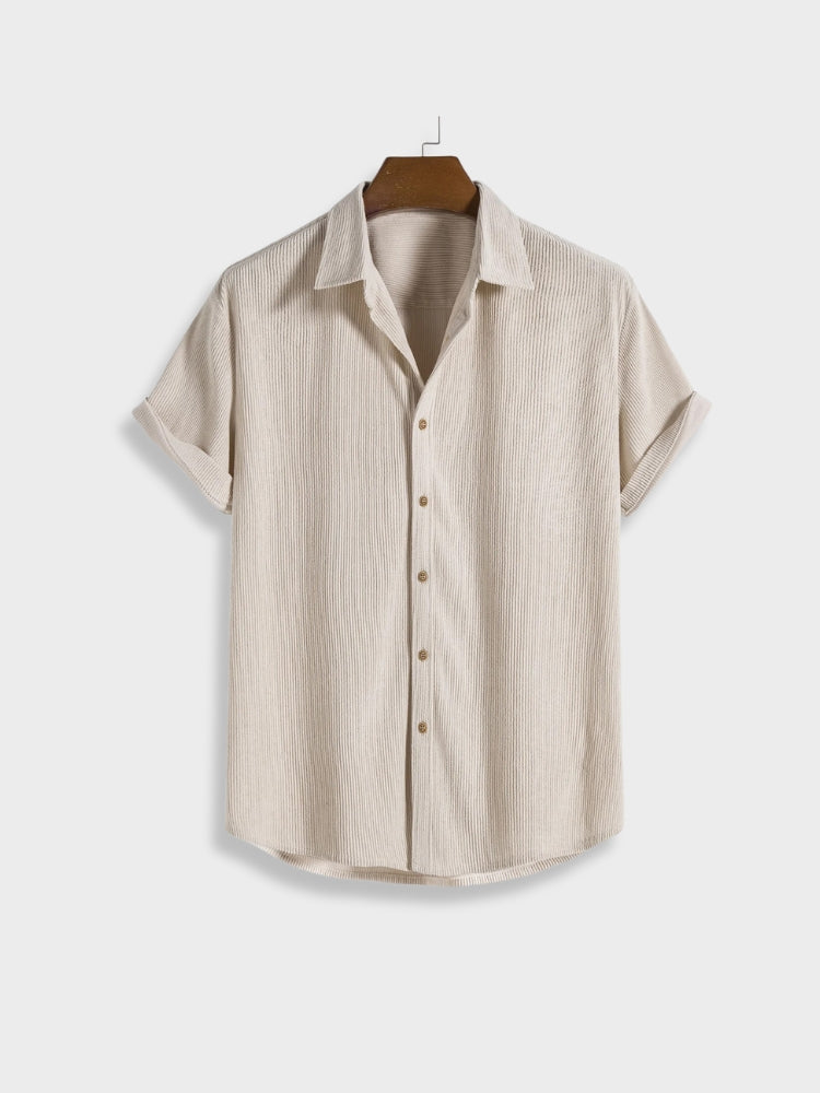 Heren corduroy zomerset met knoopsluiting