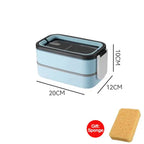 2-Laagse RVS bento lunchbox