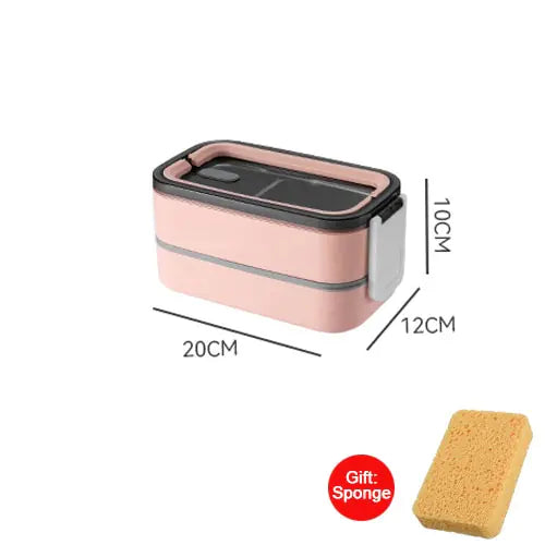 2-Laagse RVS bento lunchbox