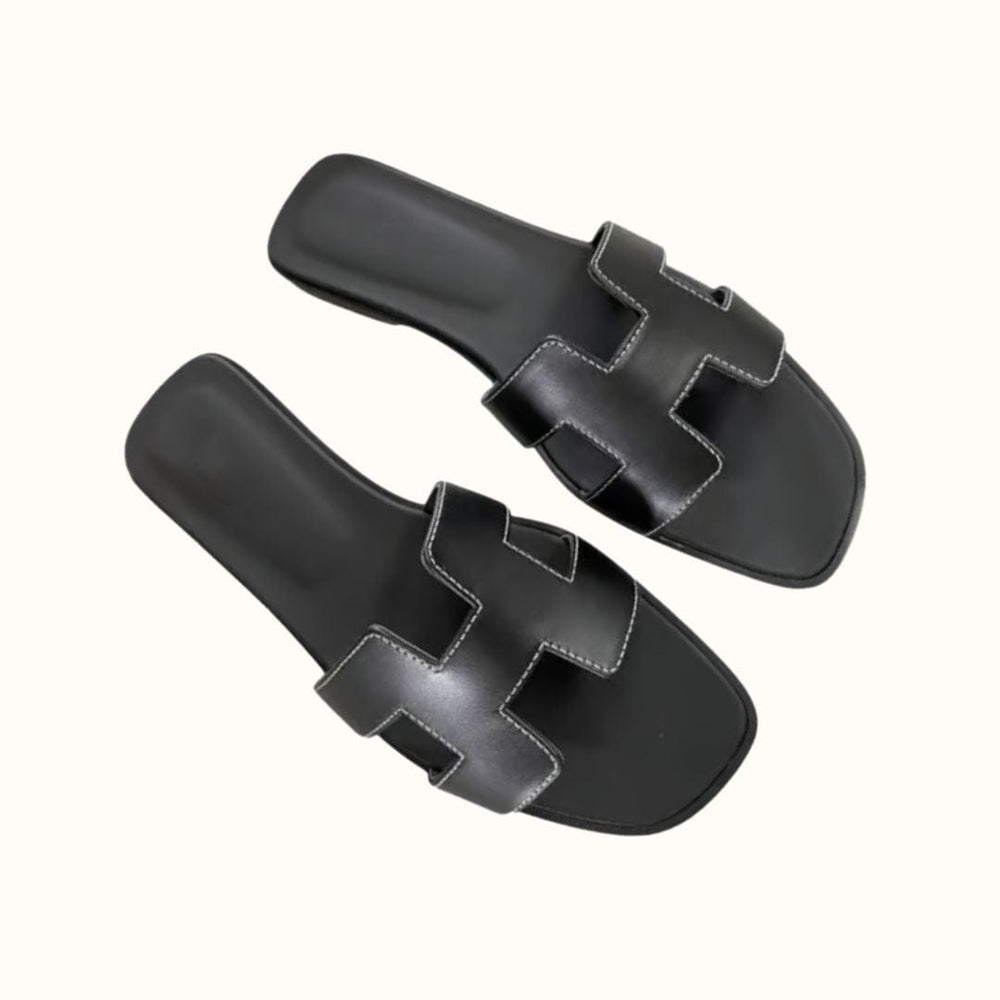 Sandalen met H-vormige band en zacht voetbed