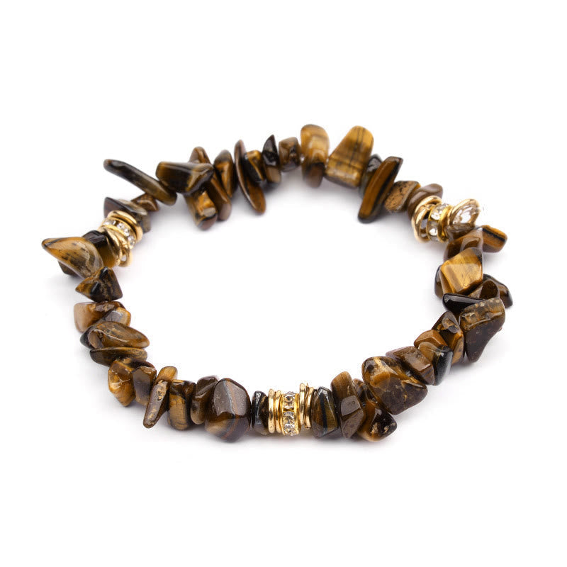 Stijlvol natuursteen kristallen kralen armband