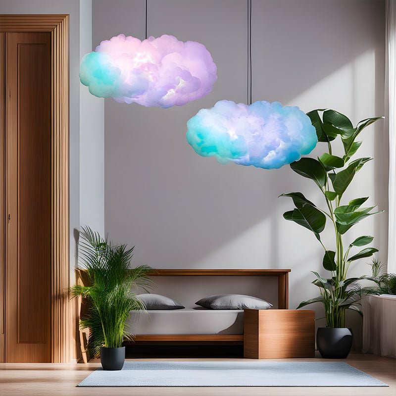 Wolk bliksemlamp met muziek en kleur