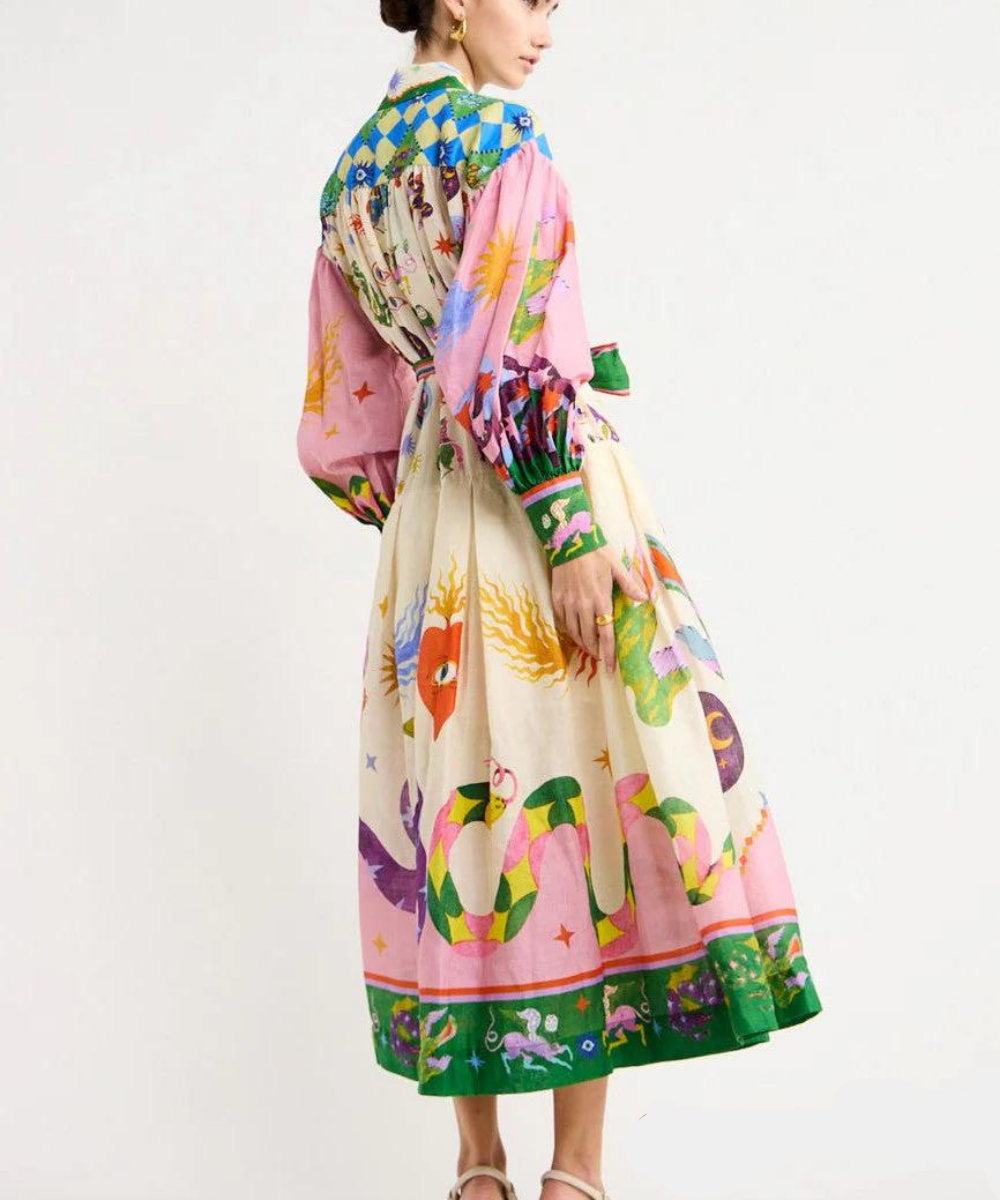 Italiaanse maxi jurk
