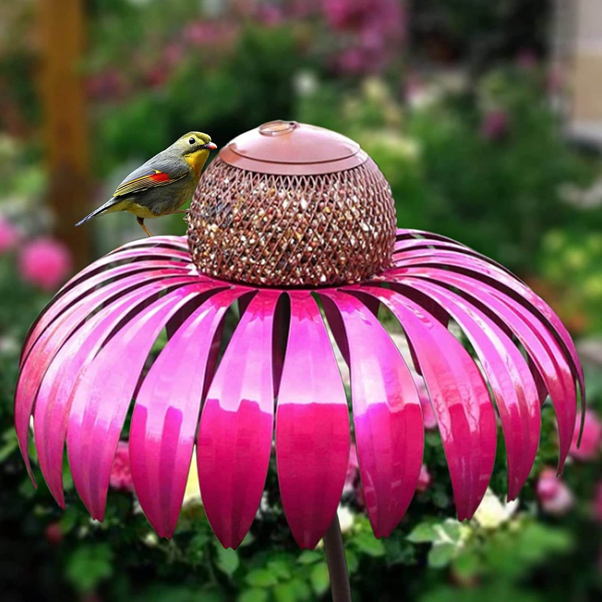 Bloemvormig vogelvoederhuisje