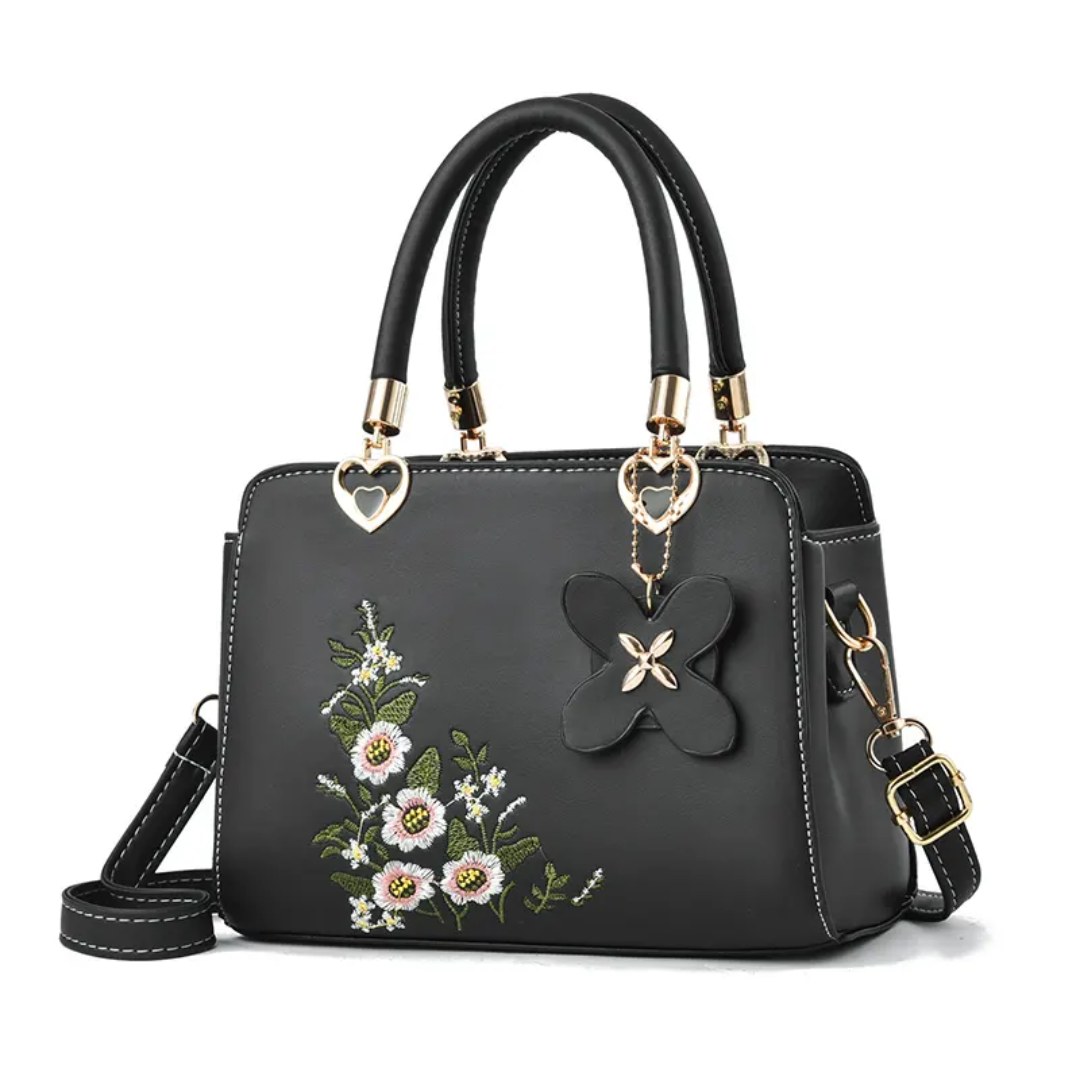 Geborduurde crossbodytas Flora