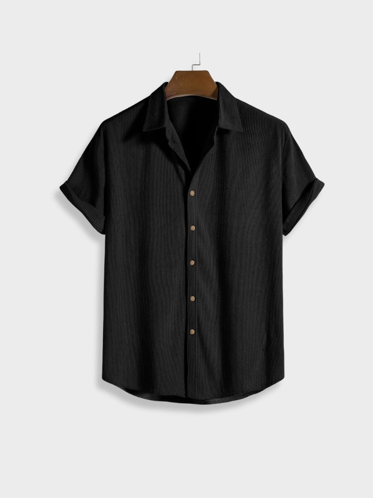 Heren corduroy zomerset met knoopsluiting