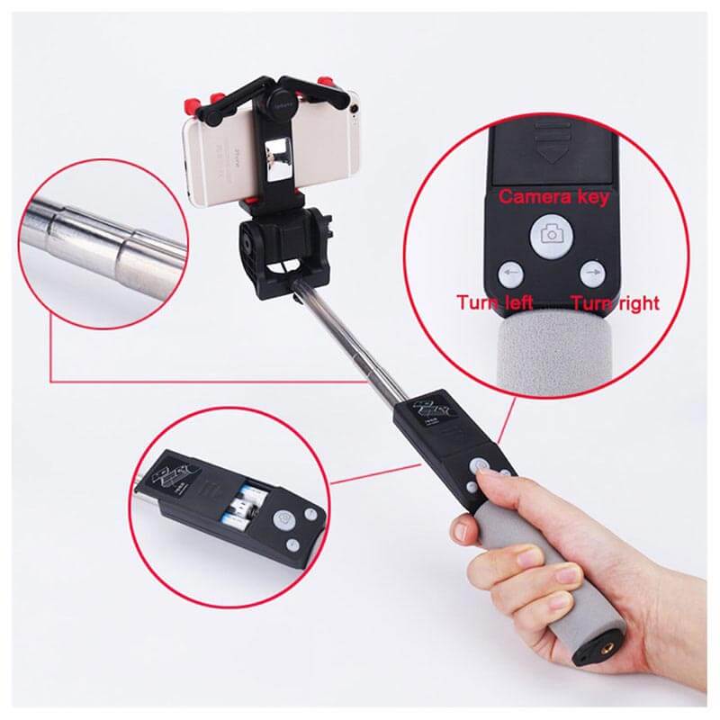 Bluetooth selfie stick met 360° rotatie