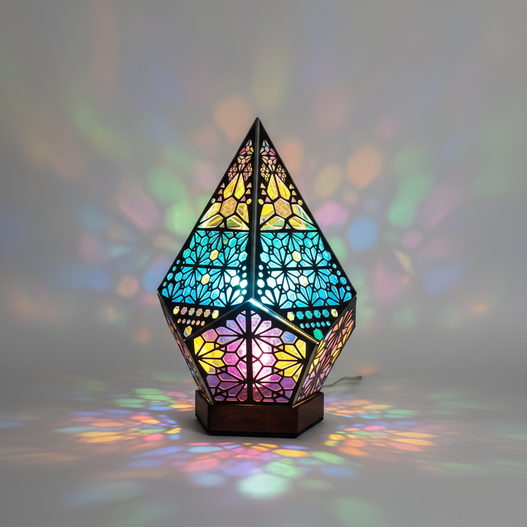 Boho-lamp met sterrenpatroon