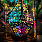 Boho-lamp met sterrenpatroon