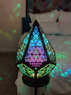 Boho-lamp met sterrenpatroon