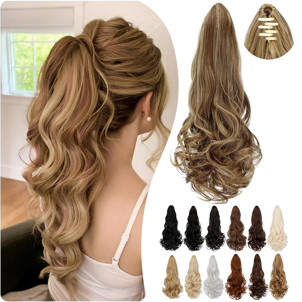 Hairextension paardenstaart 55 cm
