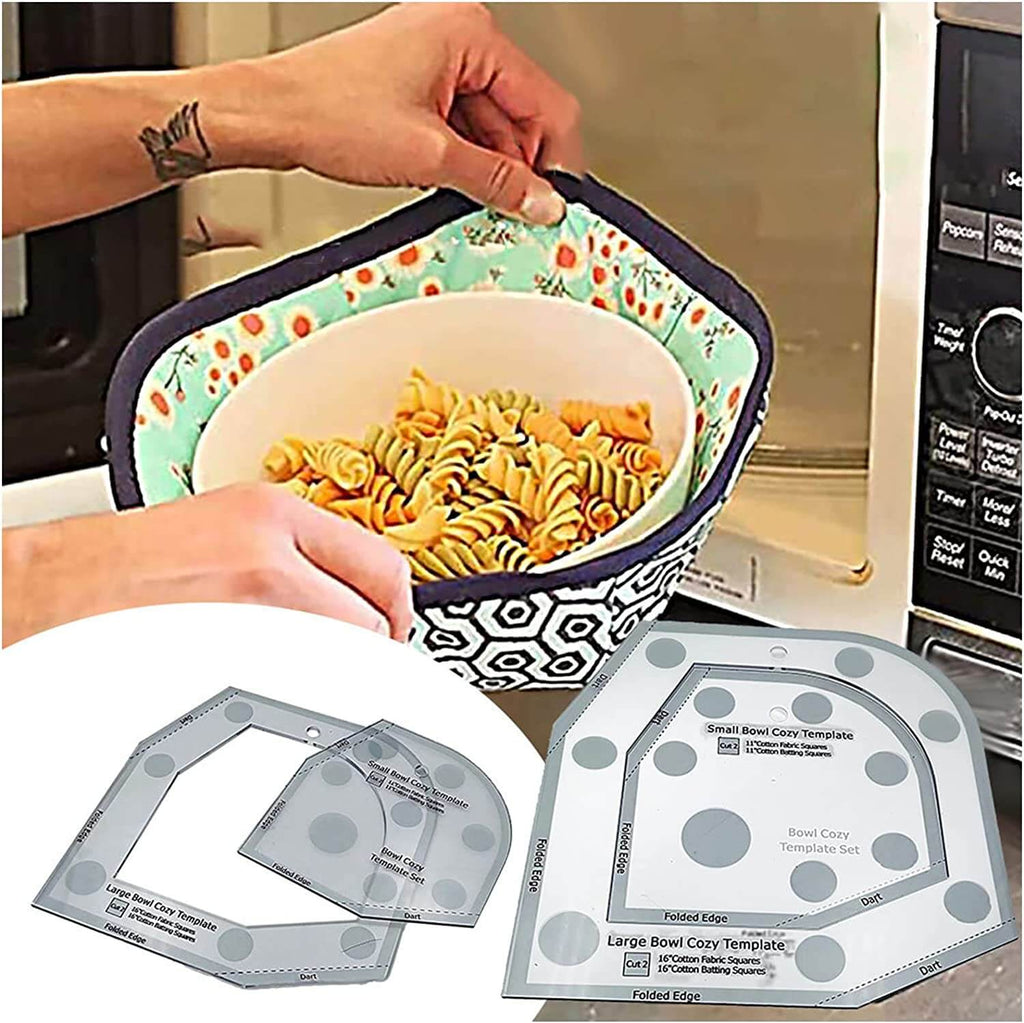 Bowl cozy sjabloon snij liniaal set