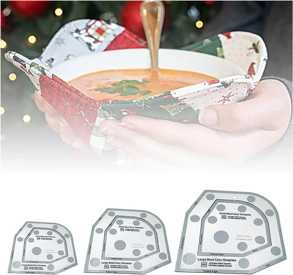 Bowl cozy sjabloon snij liniaal set