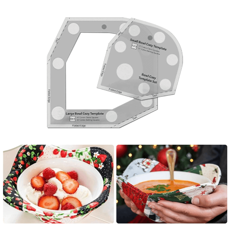 Bowl cozy sjabloon snij liniaal set